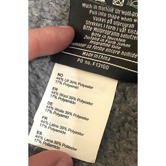 Bergans of Norway Myrull Lady Coat Black Wool Hooded Jacket Women's Large 1880 - Picture 11 of 16